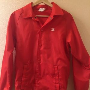 red champion windbreaker